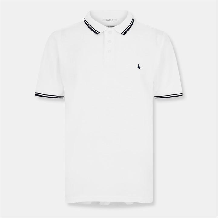 Jack Wills Men's White Edgeware Tipped Polo in Size XS, Sports Direct