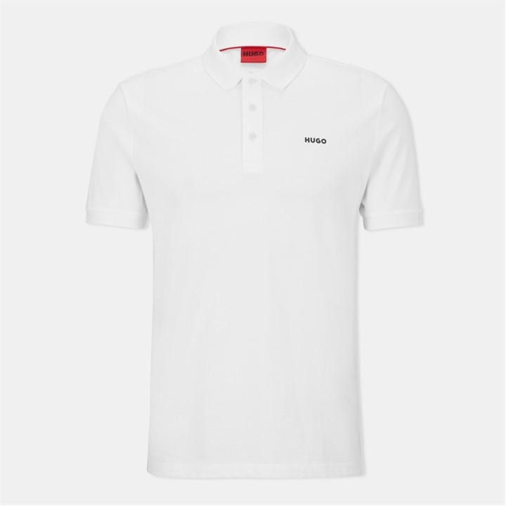 Hugo Men's White Donos Polo Shirt in Size M, Sports Direct