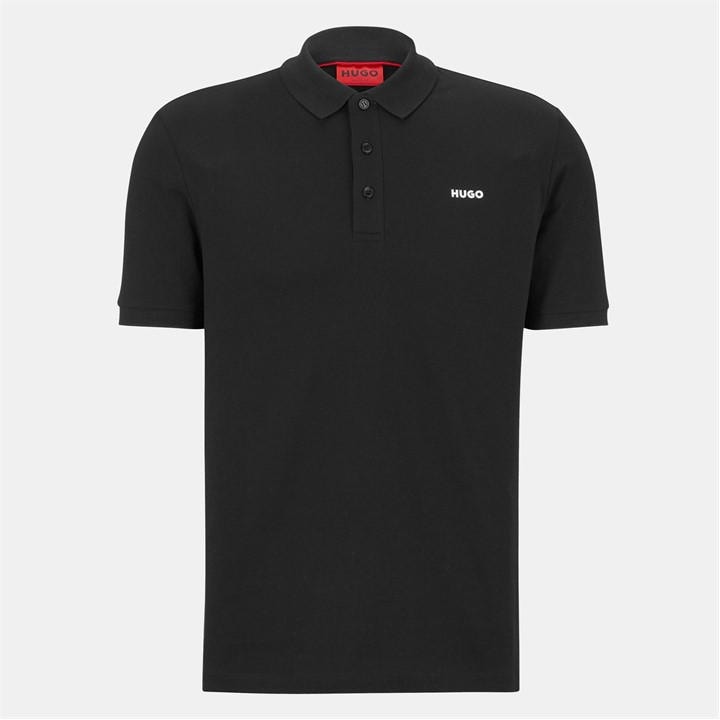 Hugo Men's Black Donos Polo Shirt in Size L, Sports Direct