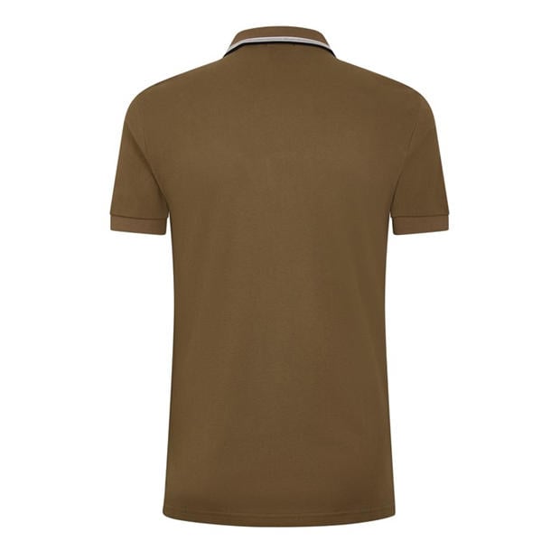 Brown 219 - Boss - Mens BOSS GREEN Paddy Polo Shirt with Contrast Tipping