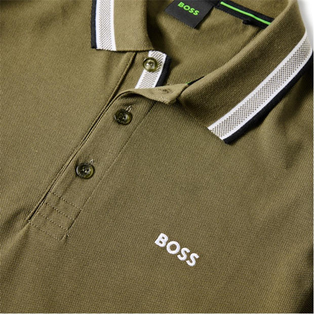 Green 320 - Boss - Mens BOSS GREEN Paddy Polo Shirt with Contrast Tipping