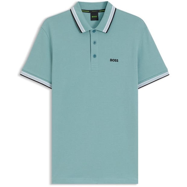 Aqua 445 - Boss - Mens BOSS GREEN Paddy Polo Shirt with Contrast Tipping