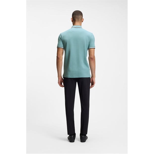 Aqua 445 - Boss - Mens BOSS GREEN Paddy Polo Shirt with Contrast Tipping