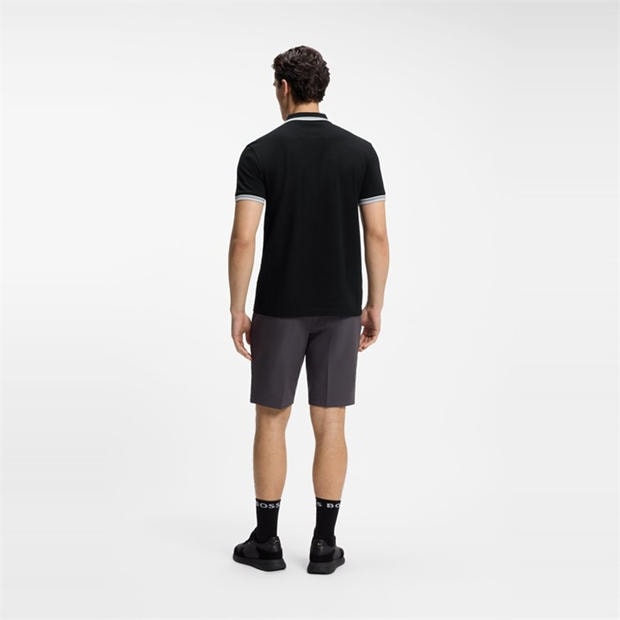 Black - Boss - Mens BOSS GREEN Paddy Polo Shirt with Contrast Tipping