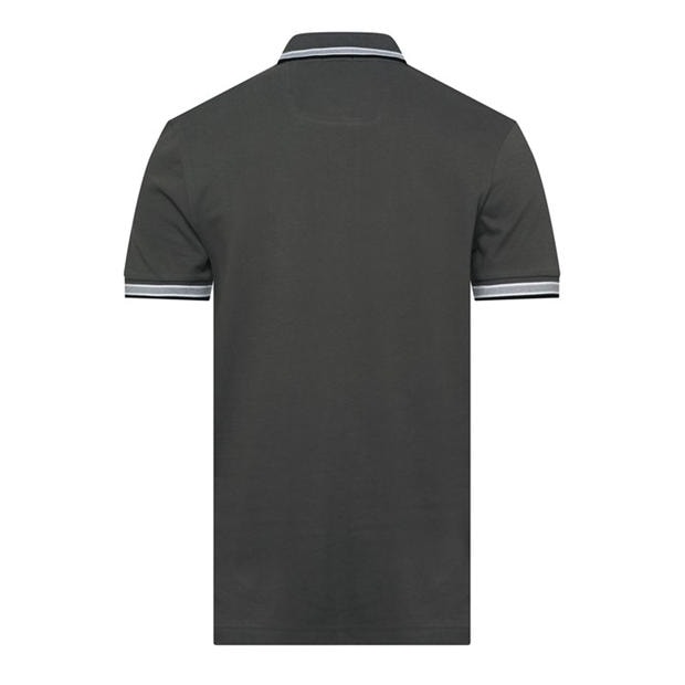 Open Grey - Boss - Mens BOSS GREEN Paddy Polo Shirt with Contrast Tipping