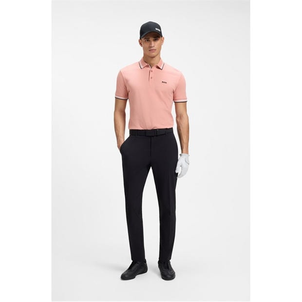 Pink 686 - Boss - Mens BOSS GREEN Paddy Polo Shirt with Contrast Tipping