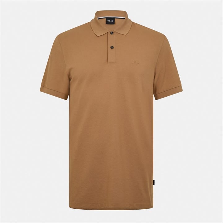 Boss Men's Black Pallas Polo Iconic Logo Embroidered Shirt in Size 2XL, Sports Direct