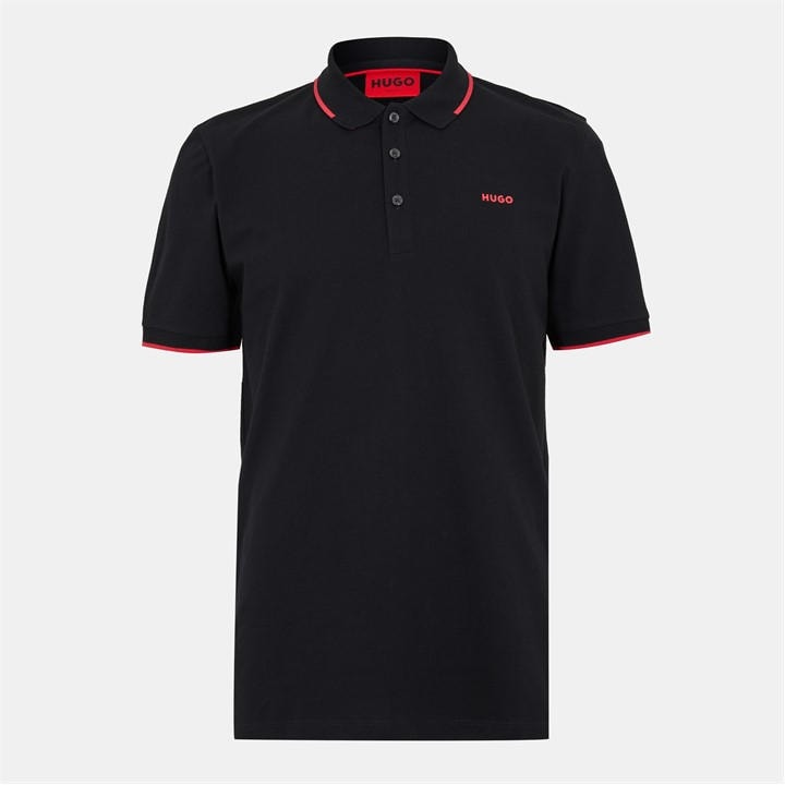 Hugo Men' Black Dinoso Polo Shirt in Size S, Sports Direct