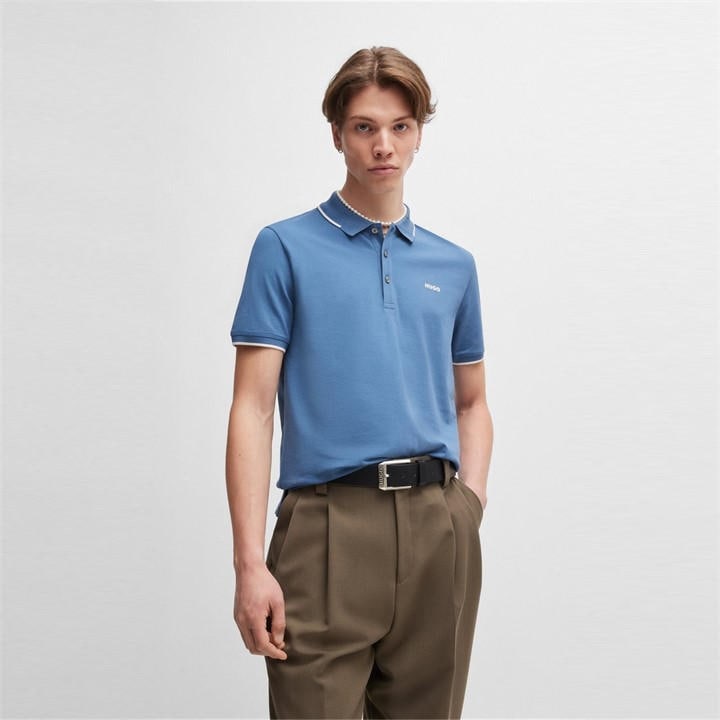 Hugo Men' Blue Dinoso Polo Shirt in Size S, Sports Direct