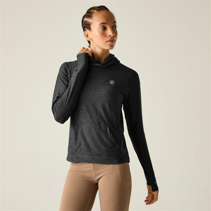 Dare 2B Women's Black Sprint Quick-Drying Upf 40+ Hoodie in Size 6, Sports Direct