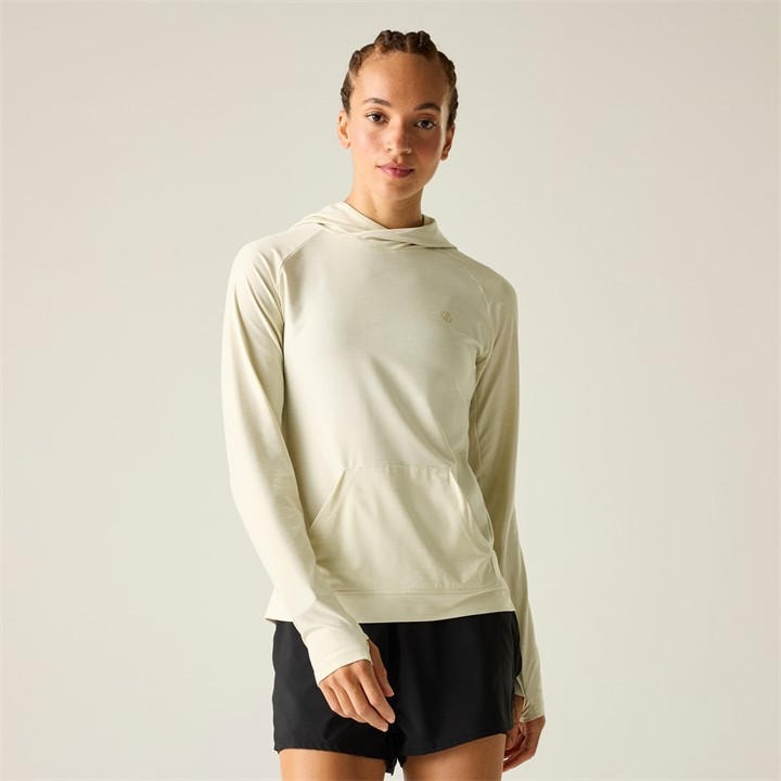 Dare 2B Women's Cream Sprint Quick-Drying Upf 40+ Hoodie in Size 16, Sports Direct