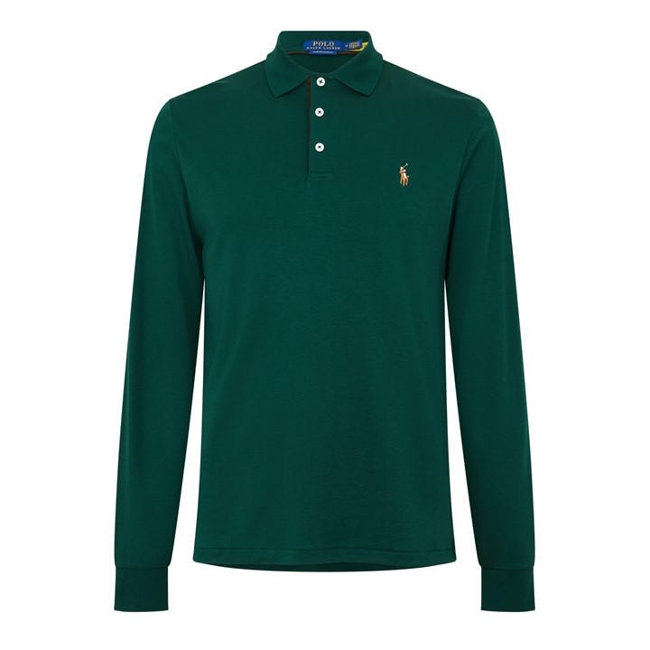 Polo Ralph Lauren Men's Green Pima Polo Shirt in Size XL, Sports Direct