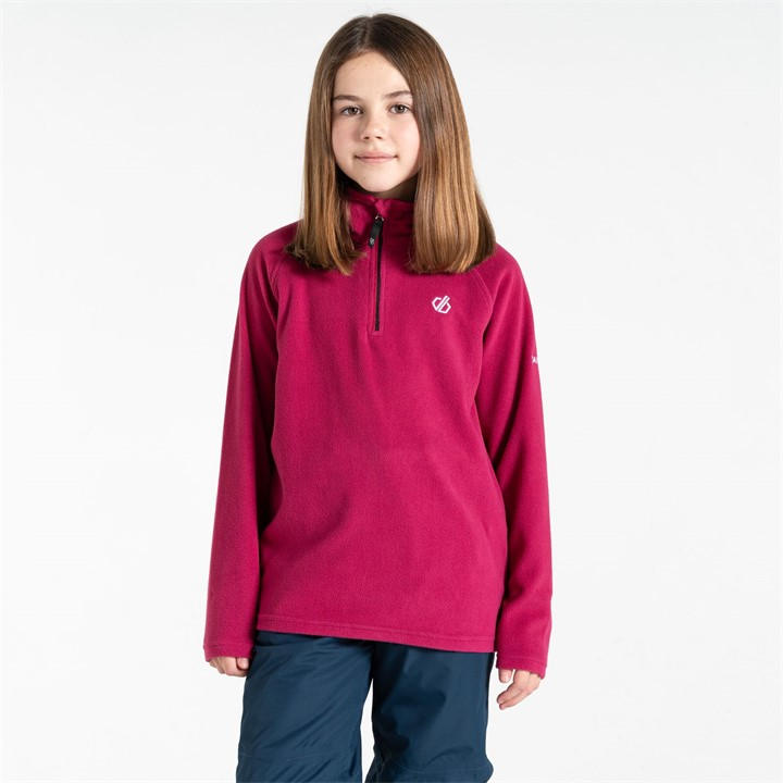 Dare 2B Girls Pink Freehand Half Zip Fleece Size 10