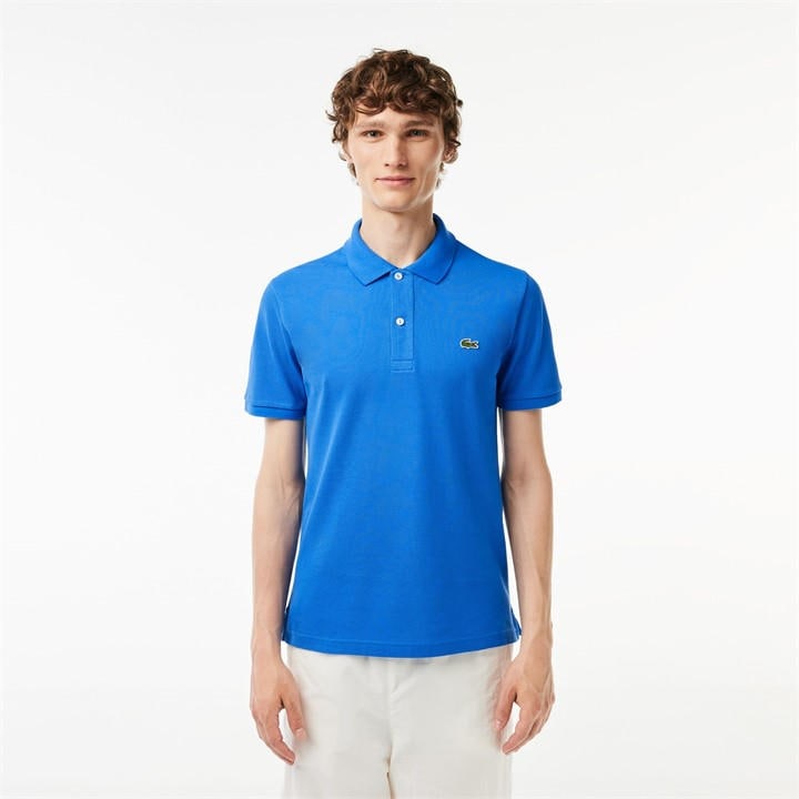 Lacoste Men' Blue Short Sleeve Logo Polo Shirt in Size S, Sports Direct