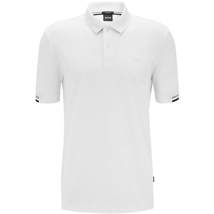Boss Men's White Hbb Parlay 147 Timeless Design Polo Shirt in Size 2XL, Sports Direct