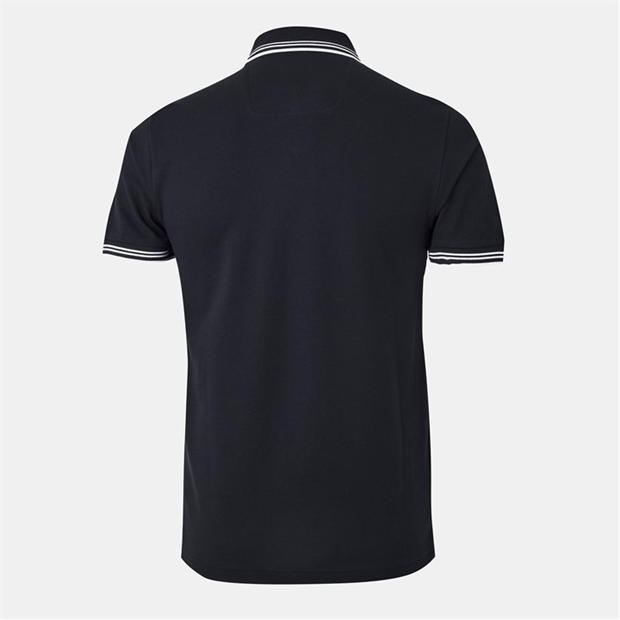 Dark Blue - Boss - Mens BOSS GREEN Paul Contrast Striped Trim Short Sleeve Polo Shirt