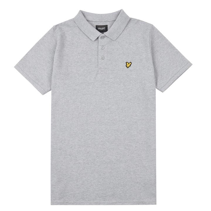 Lyle And Scott Boys Grey Classic Polo Shirt  in Size 12 - 13 Years, Sports Direct