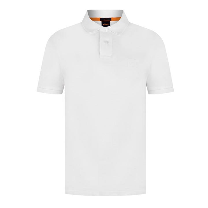 Boss Men's White Orange Passenger Premium Design Polo Shirt in Size 2XL, Sports Direct