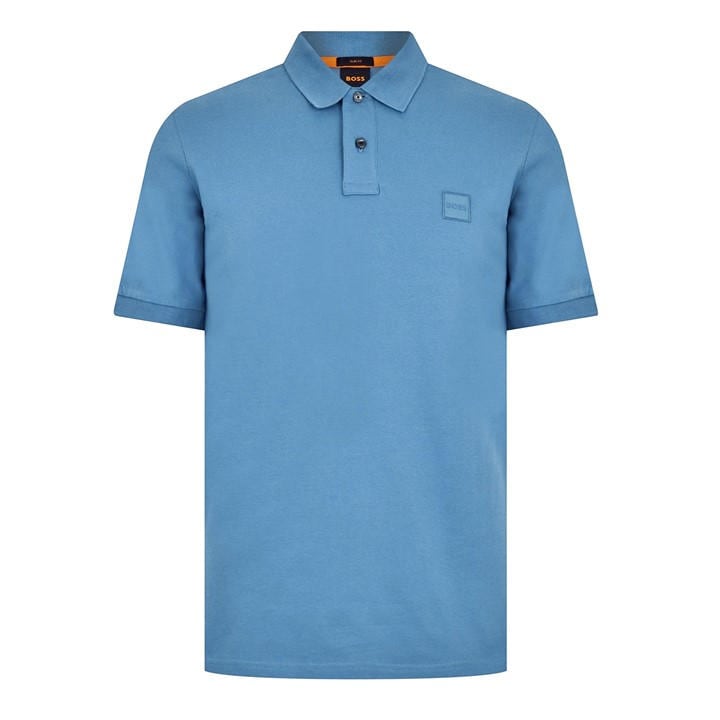 Boss Men's Blue Orange Passenger Premium Design Polo Shirt in Size 3XL, Sports Direct