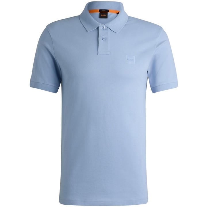 Boss Men's Blue Orange Passenger Premium Design Polo Shirt in Size 6XL, Sports Direct