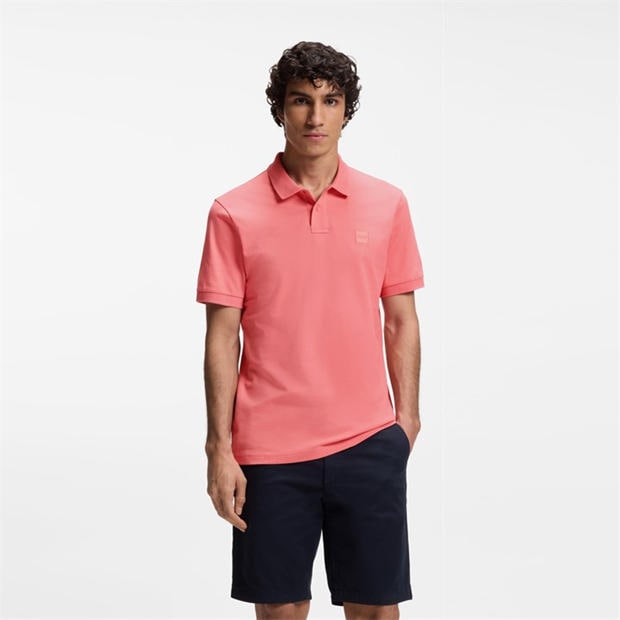 Light Red 632 - Boss - Mens BOSS ORANGE Passenger Premium Design Polo Shirt