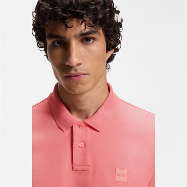 Light Red 632 - Boss - Mens BOSS ORANGE Passenger Premium Design Polo Shirt