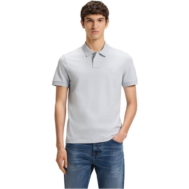 Lt/Pstl Grey - Boss - Mens BOSS ORANGE Passenger Premium Design Polo Shirt