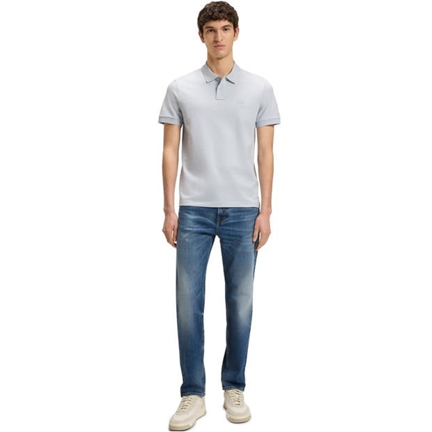 Lt/Pstl Grey - Boss - Mens BOSS ORANGE Passenger Premium Design Polo Shirt