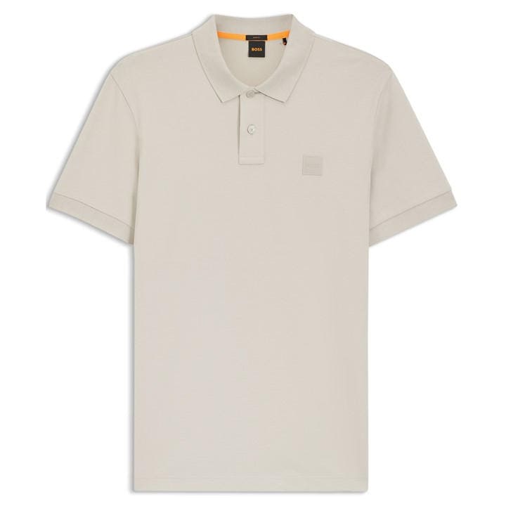 Boss Men's Grey Orange Passenger Premium Design Polo Shirt in Size L, Sports Direct