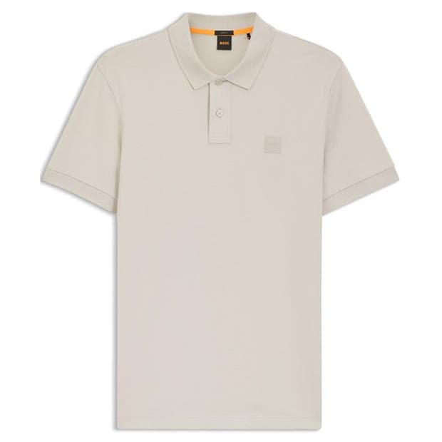 Light Grey 070 - Boss - Mens BOSS ORANGE Passenger Premium Design Polo Shirt