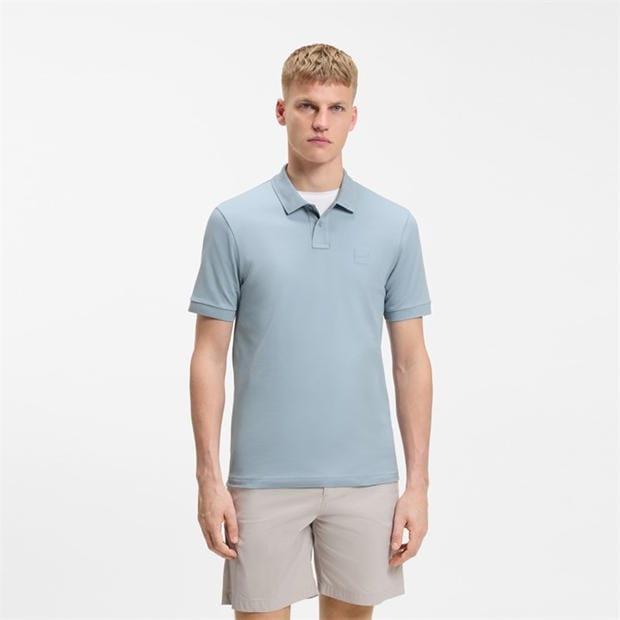 Blue 458 - Boss - Mens BOSS ORANGE Passenger Premium Design Polo Shirt