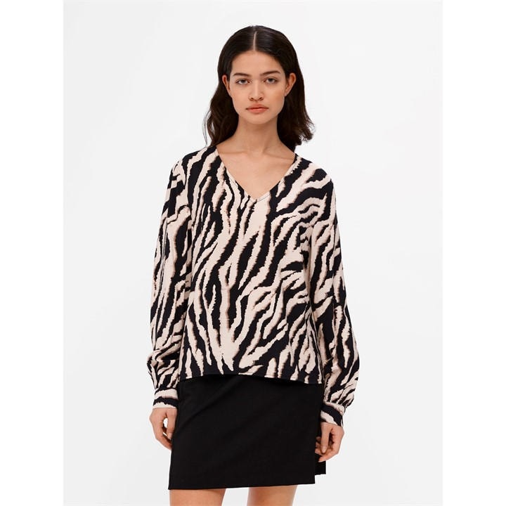 Object Women's  Jacira Long-Sleeve Blouse in Size 8, Sports Direct