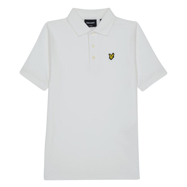 Lyle And Scott Boys Kids' Short Sleeve Polo Shirt - White 626 - 10-11Y - Image 2