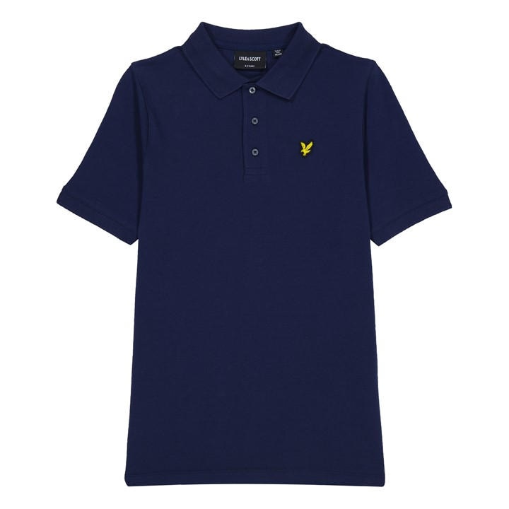 Lyle And Scott  Kids Blue Polo Shirt  in Size 8 - 9 Years, Sports Direct