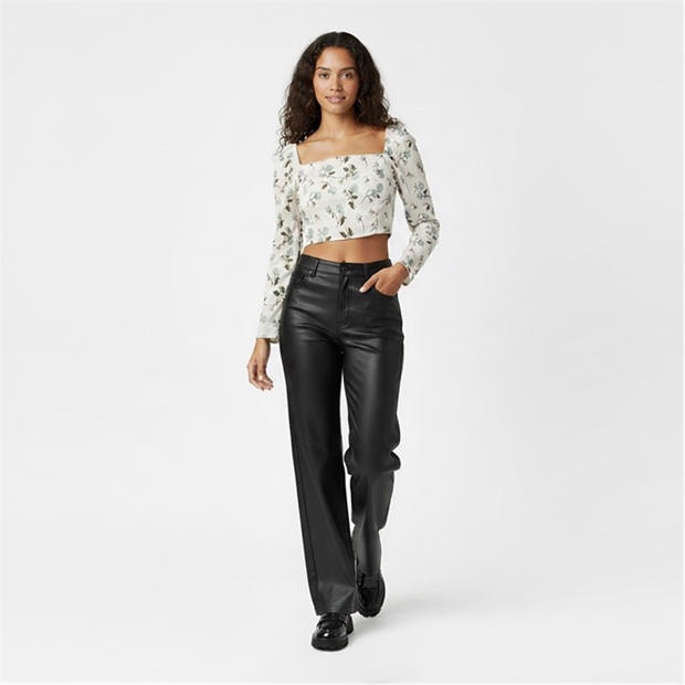 Cream Floral - Jack Wills - Long Sleeve Fitted Blouse