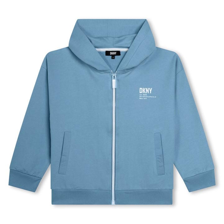 Dkny Boys Blue Kids' Logo Full Zip Hoodie in Size 14 - 16 Years, Sports Direct