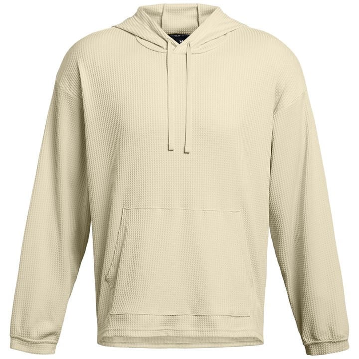 Under Armour Men's Beige Rival Waffle Hoodie in Size L, Sports Direct