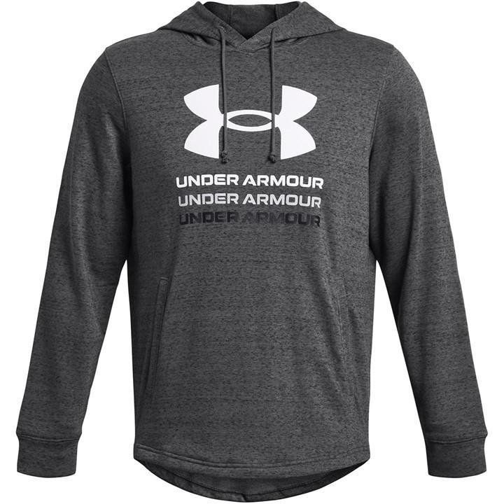 Under Armour Men's Grey Rival Terry Graphic Hood in Size M, Sports Direct
