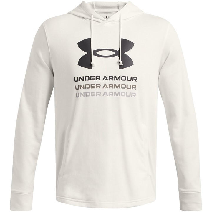 Under Armour Men's White Rival Terry Graphic Hood in Size M, Sports Direct