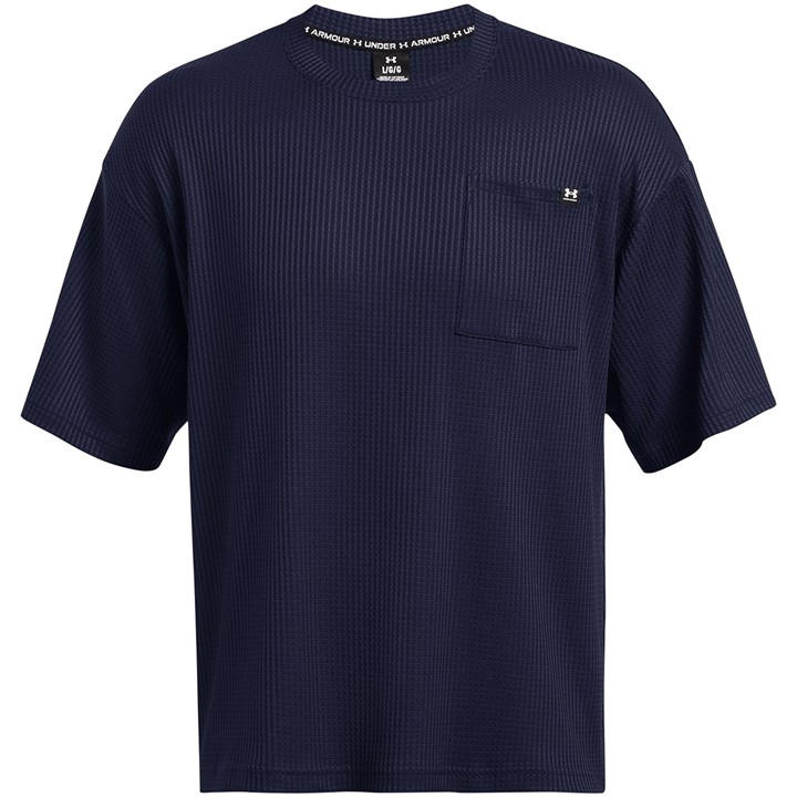Under Armour Men's Blue Rival Waffle Crew in Size L, Sports Direct