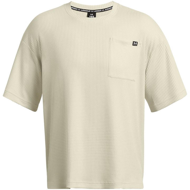 Under Armour Men's Cream Rival Waffle Crew in Size M, Sports Direct