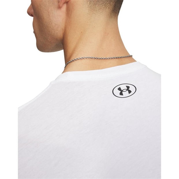 White/Black - Under Armour - Foundation Short Sleeve Mens