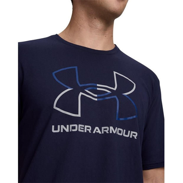 Navy/Blue - Under Armour - Foundation Short Sleeve Mens