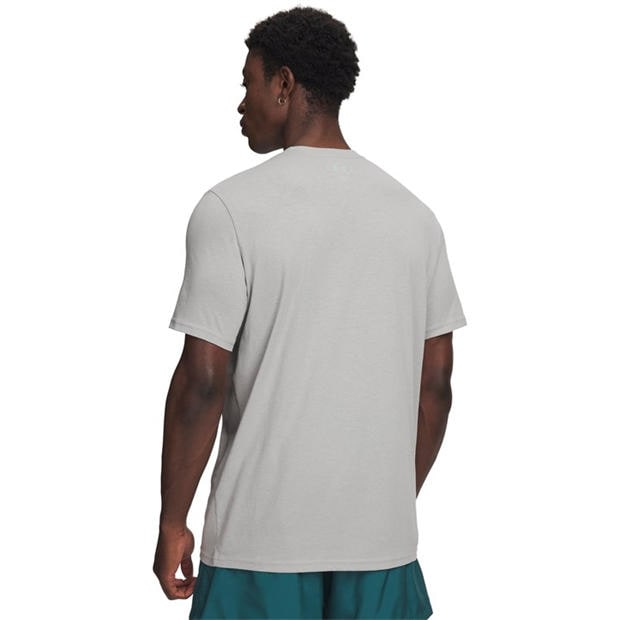 Titanium/Blue - Under Armour - Foundation Short Sleeve Mens