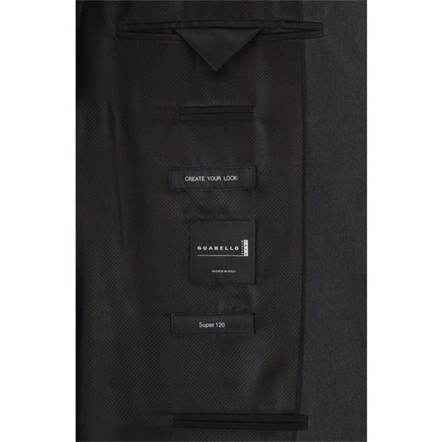Dark Grey - Boss - Men's Johnstons1 Cyl Single Breasted Wool Long Sleeve Blazer