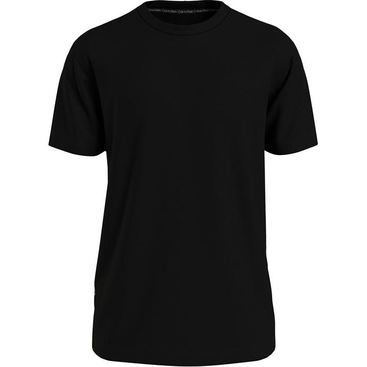 Calvin Klein Men' Black Crew Neck T-Shirt in Size S, Sports Direct
