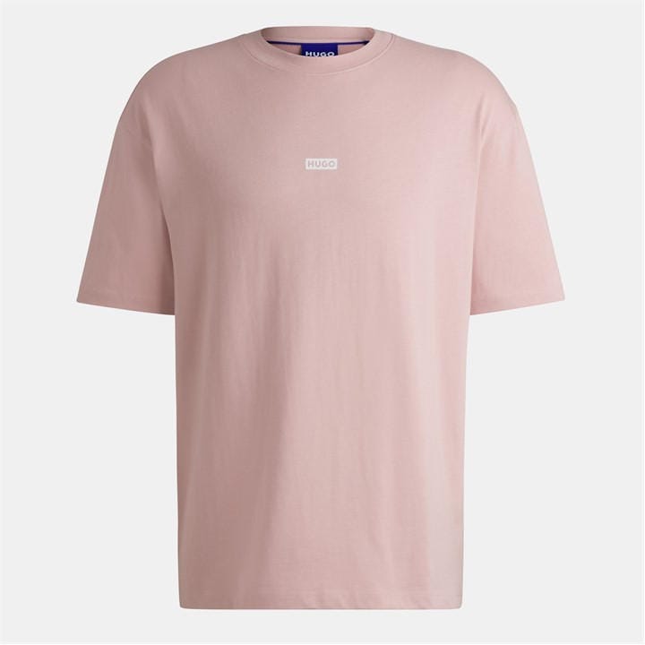 Hugo Men's Pink Printed Logo Back T-Shirt With Mcmxciii Text - Regular Fit in Size M, Sports Direct