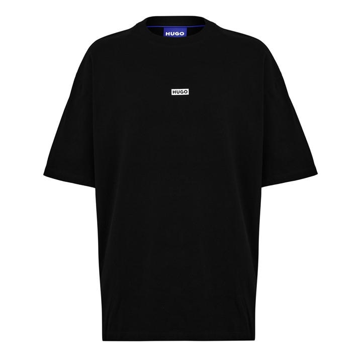 Hugo Men's Black Printed Logo Back T-Shirt With Mcmxciii Text - Regular Fit in Size XS, Sports Direct