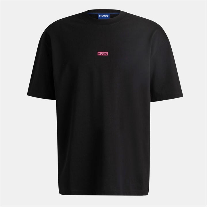 Hugo Men's Black Printed Logo Back T-Shirt With Mcmxciii Text - Regular Fit in Size M, Sports Direct