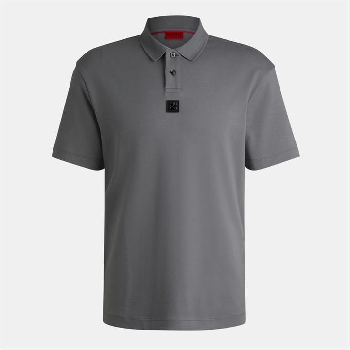 Hugo Men's Grey Deabono Short Sleeve Polo Shirt With Logo Detail in Size XL, Sports Direct